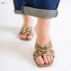 Square Toe Flat Sandal